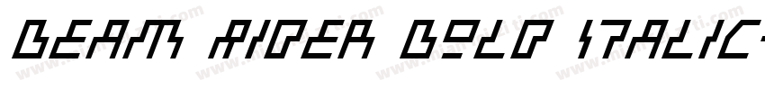Beam Rider Bold Italic字体转换